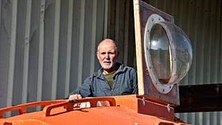 Mit diesem Boot überquerte Savin 2019 den Atlantik.