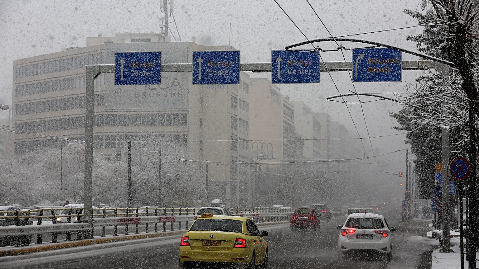 Χινόπτωση στην Αθήνα