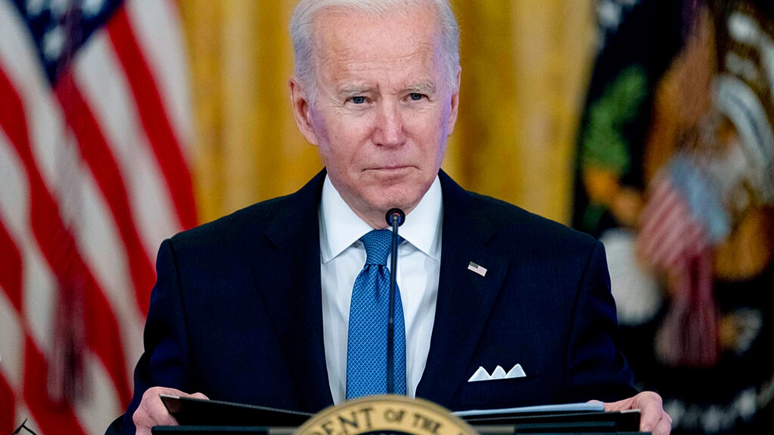 El presidente de Estados Unidos, Joe biden, en una rueda de prensa