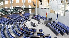A l'intérieur du Bundestag
