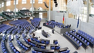 A l'intérieur du Bundestag