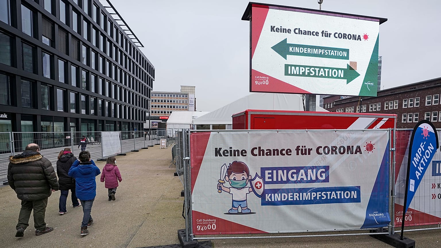 Impfstelle in Duisburg