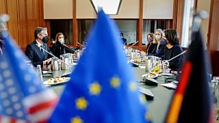 Annalena Baerbock, Foreign Minister of Germany, and her counterpart from the United States, Antony Blinken meet for bilateral talks at the Federal Foreign Office in Berlin