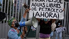 Акция протеста против нефтяной компании 26 января