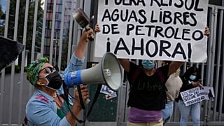 Акция протеста против нефтяной компании 26 января