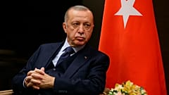 الرئيس التركي رجب طيب أردوغان في منتجع سوتشي على البحر الأسود ، روسيا.