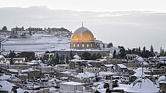 القدس تحت الثلج 