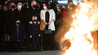 Gabriella und Jacques mit Albert und Caroline von Monaco sowie Louis Ducruet und Melanie-Antoinette de Massy