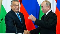 Orbán Viktor és Vlagyimir Putyin a magyar kormányfő 2018-as moszkvai látogatásán