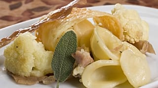 The package sent to Beppe Grillo turned out to be orecchiette pasta and vegetables.