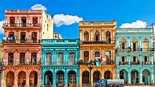 Colourful houses in Havana, Cuba