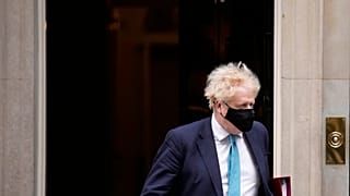 Boris Johnson leaves 10 Downing Street on Wednesday to attend the weekly Prime Ministers' Questions session.
