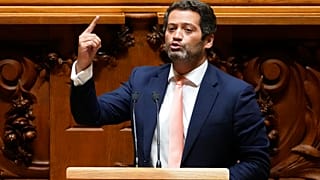 André Ventura au Parlement, à Lisbonne, le 27 octobre 2021