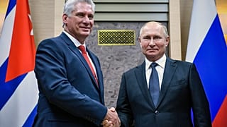 Мигель Диас-Канель и Владимир Путин, Москва, октябрь 2019