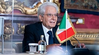 Italian President Sergio Mattarella in 2021