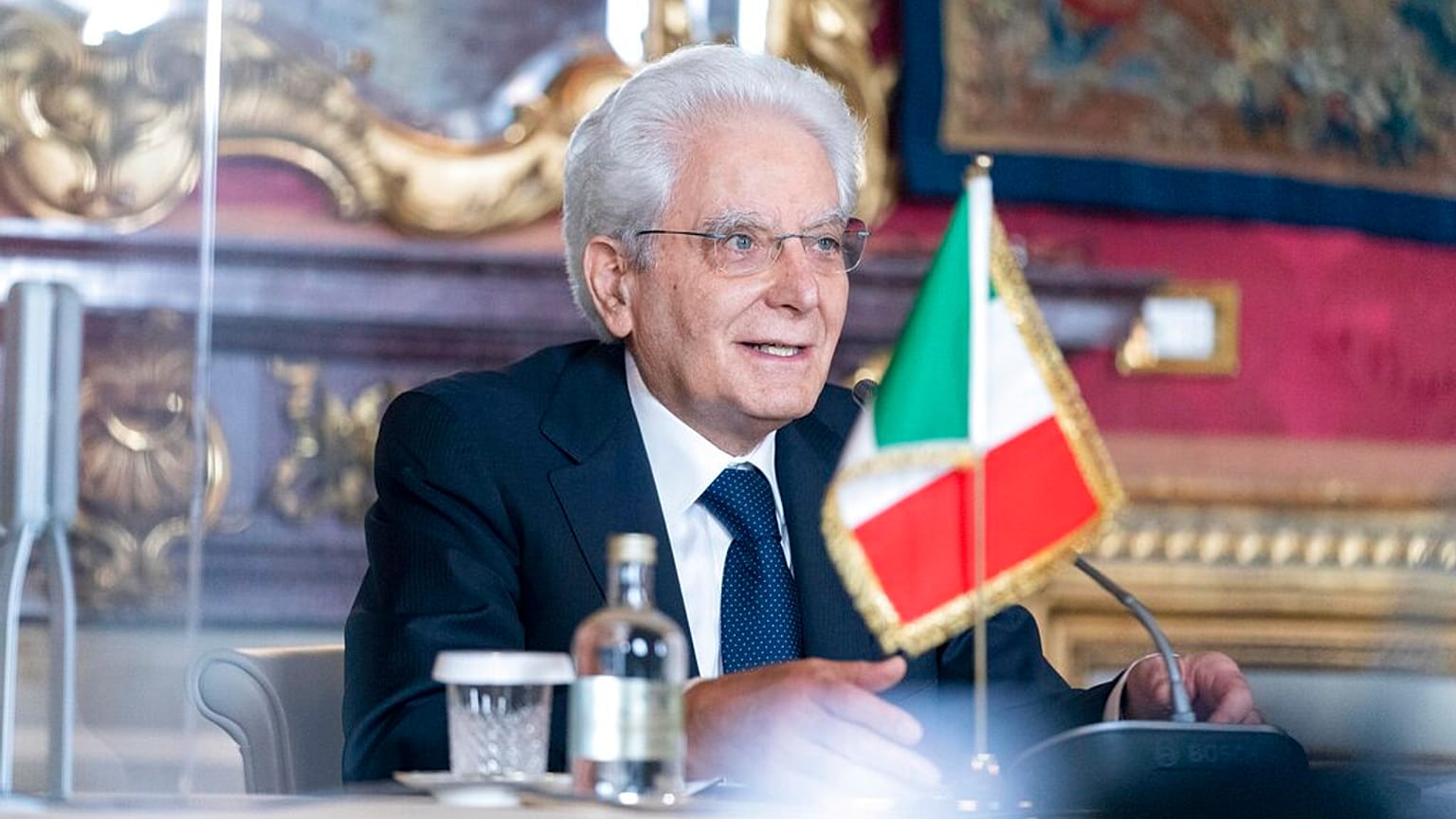 Il presidente della repubblica italiana Sergio Mattarella