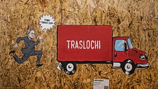 Il murales dedicato dall'artista Laika a Mattarella, comparso a Roma nella notte tra il 29 e il 30 gennaio, dopo la sua rielezione. 