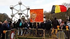 Cerca de 1600 pessoas voltaram aos protestos em Bruxelas