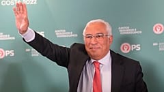 Antonio Costa bejubelt den Wahlsieg