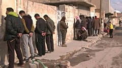 عمليات التمشيط في محيط سجن غويران الذي هاجمه تنظيم الدولة الإسلاميّة في الحسكة في شمال شرق سوريا.