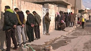 عمليات التمشيط في محيط سجن غويران الذي هاجمه تنظيم الدولة الإسلاميّة في الحسكة في شمال شرق سوريا.