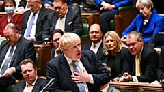 Le Premier ministre britannique, Boris Johnson, à la Chambre des Communes - Londres, le 31/01/2022