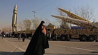 جانب من معرض القدرات الصاروخية المقام من قبل الحرس الثوري، طهران 7 يناير 2022