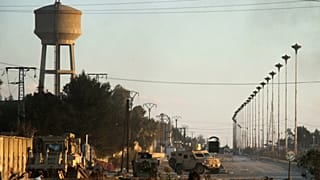 استقرار نیروهای کرد دموکراتیک سوریه در اطراف زندان غویران در شهر حسکه