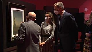 Das spanische Königspaar beim Ausstellungsbesuch im Belvedere in Wien