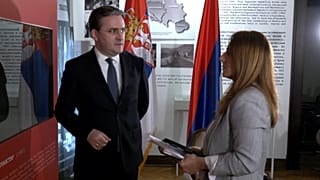Ο ΣΕΡΒΟΣ ΥΠΕΞ ΣΕΛΑΚΟΒΙΤΣ ΜΕ ΤΗΝ ΣΥΜΕΛΑ ΤΟΥΧΤΙΔΟΥ