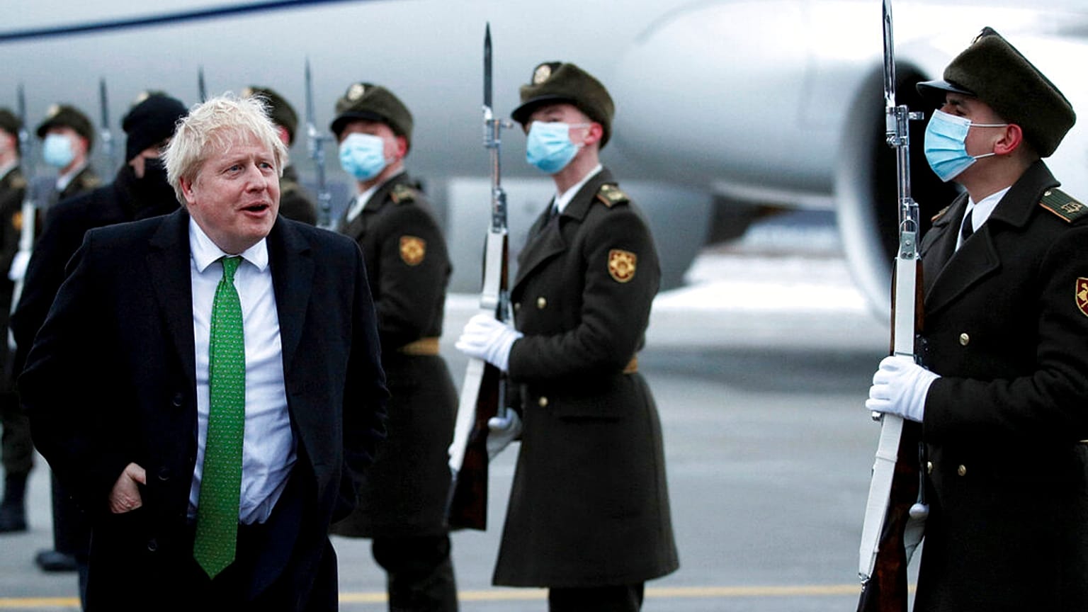 İngiltere Başbakanı Boris Johnson Ukrayna'nın başkenti Kiev'e giti