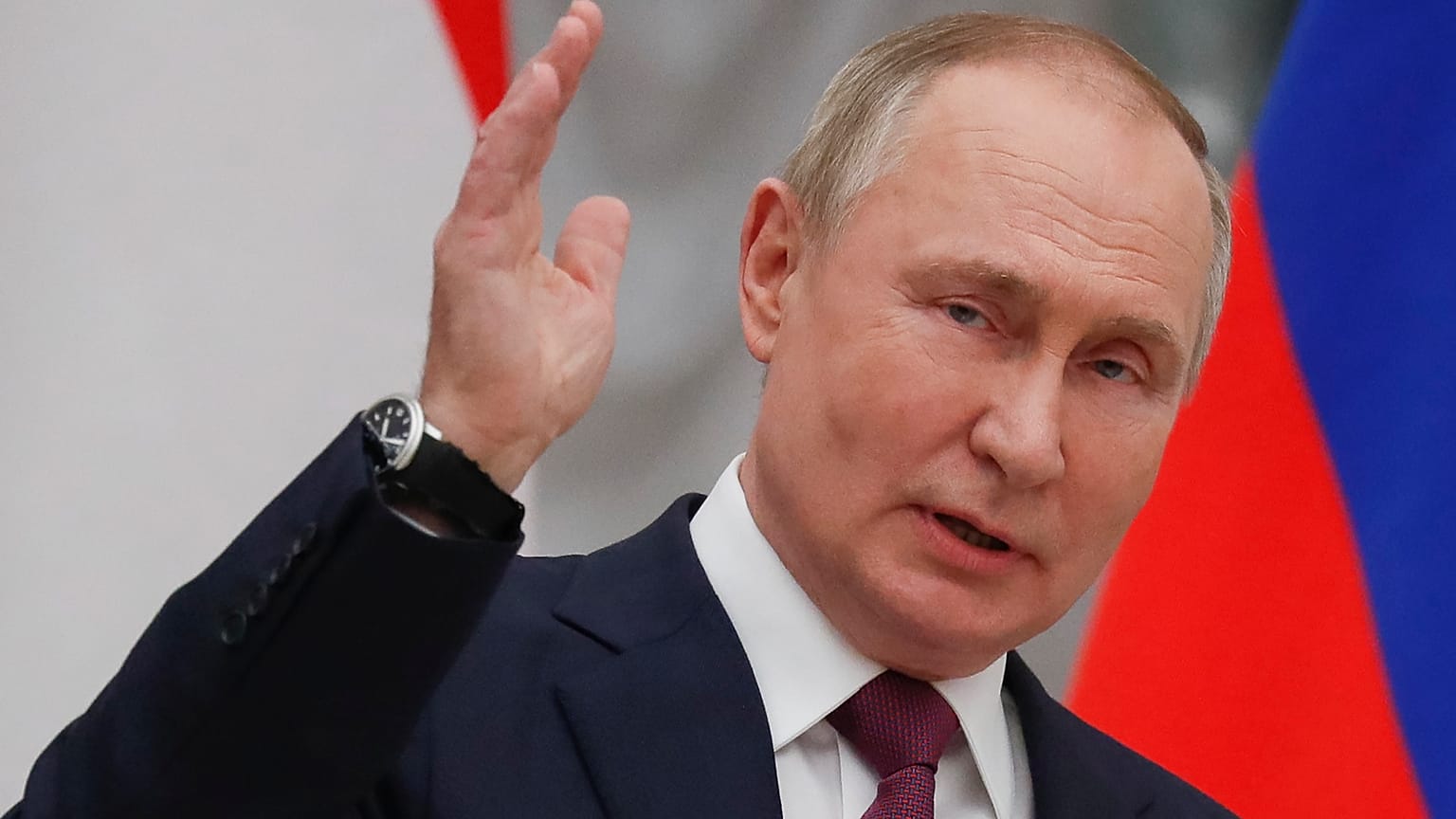 Владимир Путин на совместной пресс-конференции с Виктором Орбаном