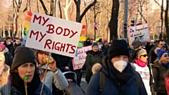 Impfgegnerprotest in Wien
