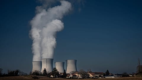 Centrale nucléaire du Bugey, près de Lyon en France, le 25 janvier 2022