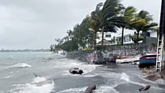 Water reaching fishermen boats left ashore for shelter