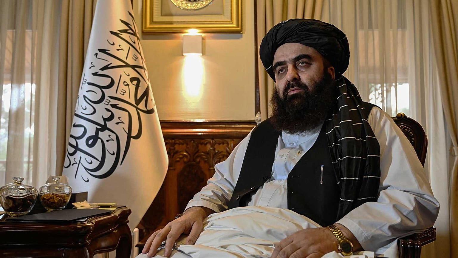 Afganistan'daki Taliban yönetiminin Dışişleri Bakanı Amir Khan Muttaqi