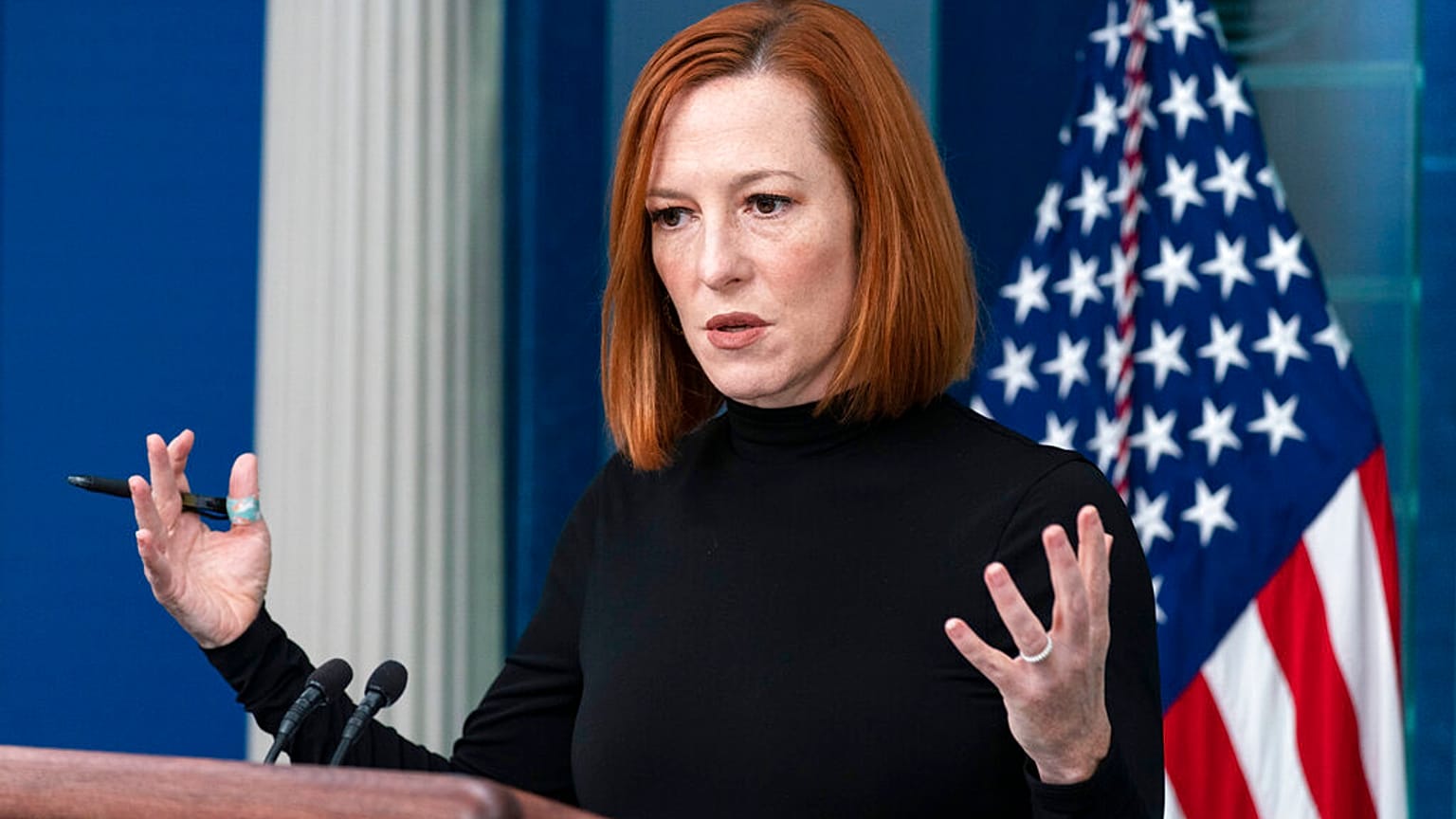 Jen Psaki, a Fehér Ház szóvivője