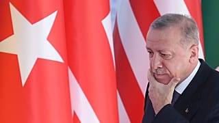 Archív fotó: Erdogan török elnök egy római nemzetközi konferencián