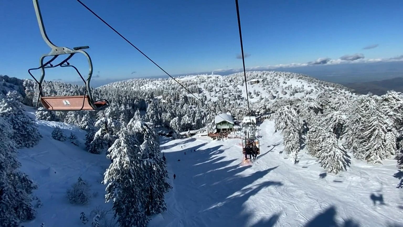 The Troodos mountains is the largest mountain range in Cyprus