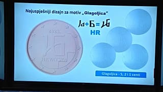 A leendő horvát 5 eurocent látványterve