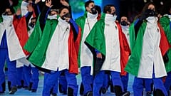 La sfilata degli atleti azzurri a Pechino 