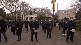 Schweigeminute für getötete Polizisten