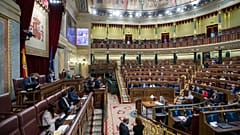 A parliamentary session in Madrid, Spain, Oct. 22, 2020.