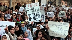 من مظاهرة نسائية من أجل تعزيز حقوق المرأة في القاهرة (أرشيف) 
