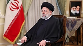 الرئيس الإيراني إبراهيم رئيسي يتحدث في مقابلة تلفزيونية في طهران - إيران. 2022/01/25