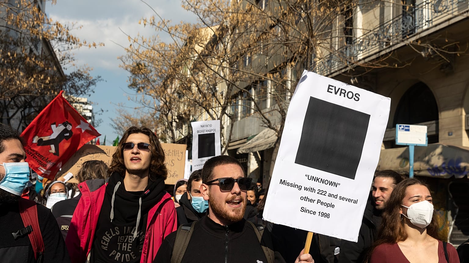 Atina'da göçmenlere yönelik baskı protesto edildi