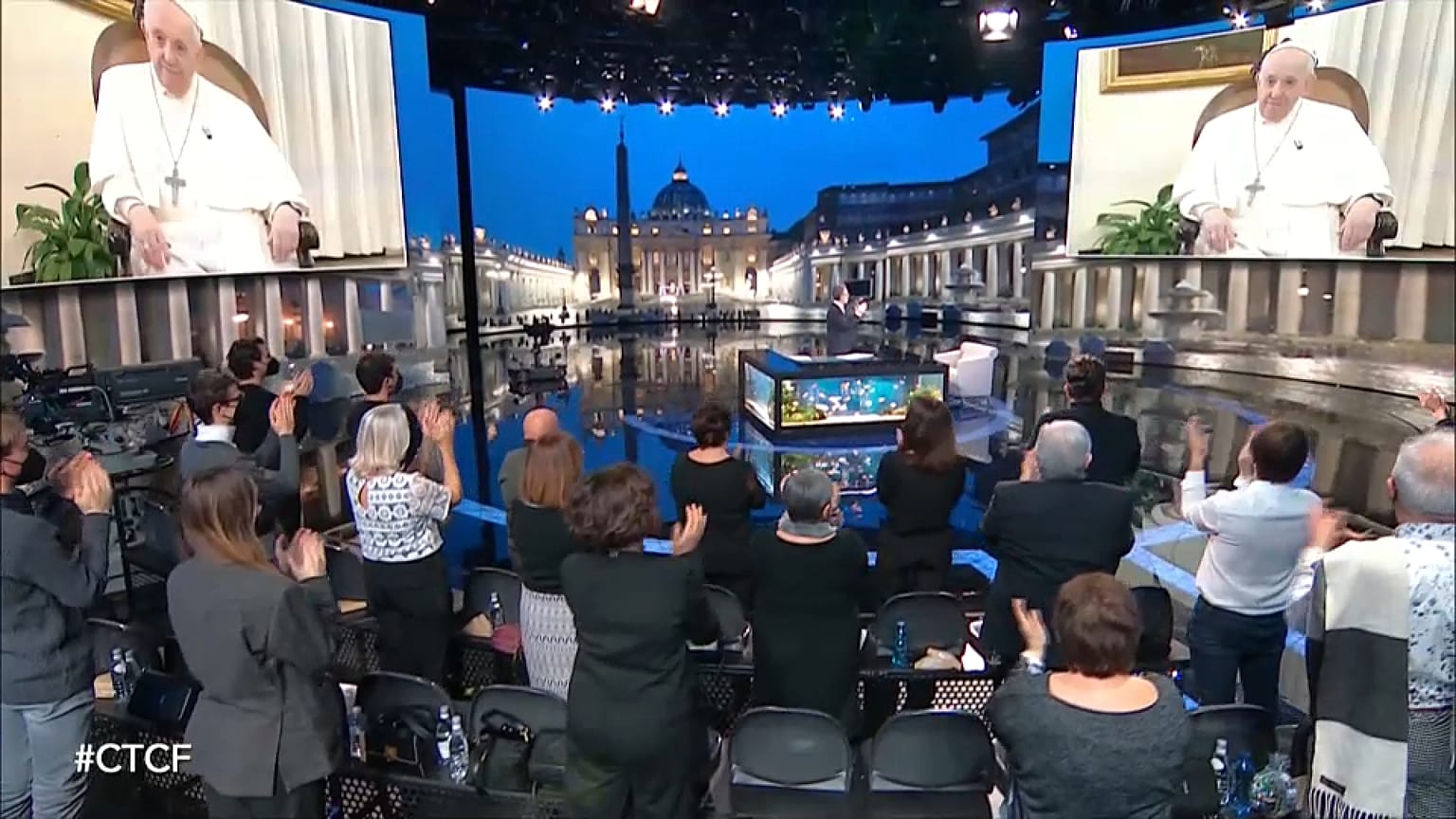 El papa Francisco en el programa de Fabio Fazio`  Che Tempo Che Fa' de RAI TRE Milán, Italia, y Vaticano, 6/2/2022