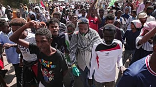 سودانيون يتظاهرون ضد الإنقلاب العسكري في البلاد، الخرطوم 30 يناير 2022