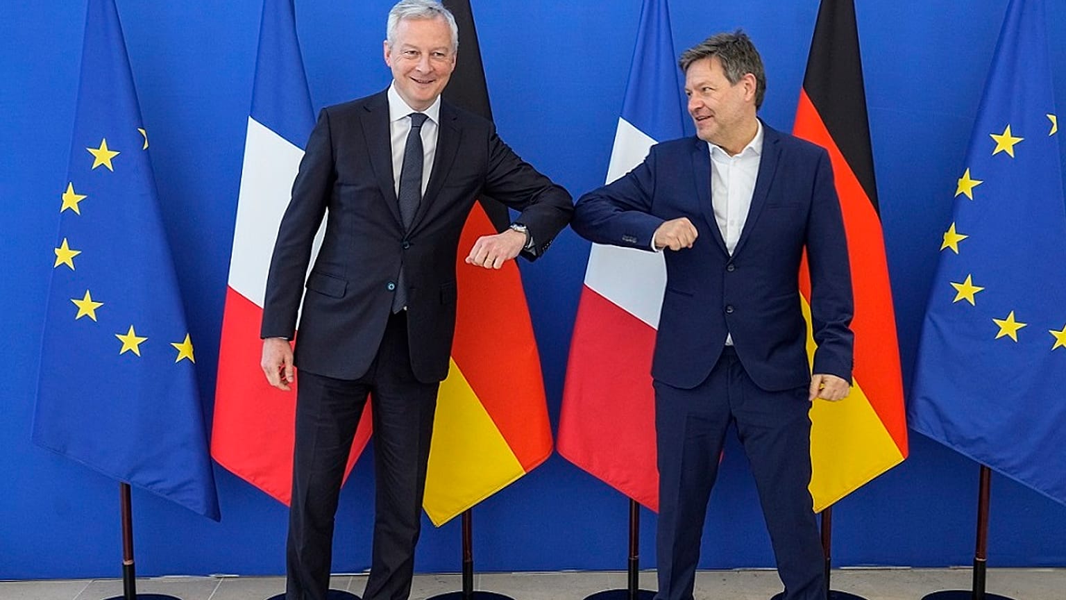Le Maire begrüßt Habeck in Paris