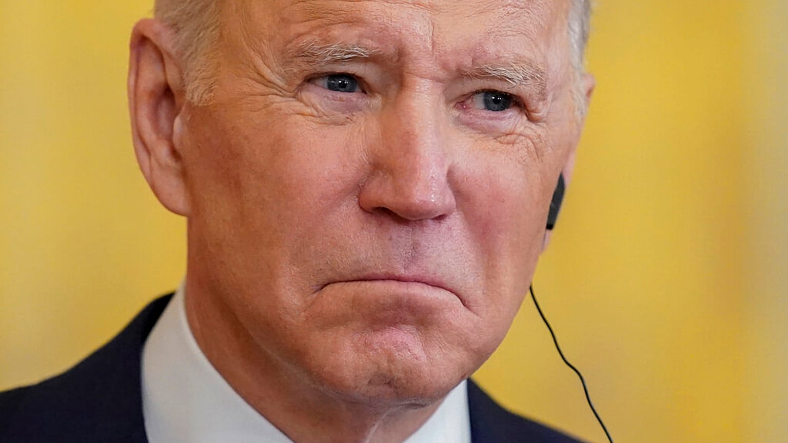 US-Präsident Joe Biden während des Besuchs von Bundeskanzler Olaf Scholz am  7. Februar 2022. 